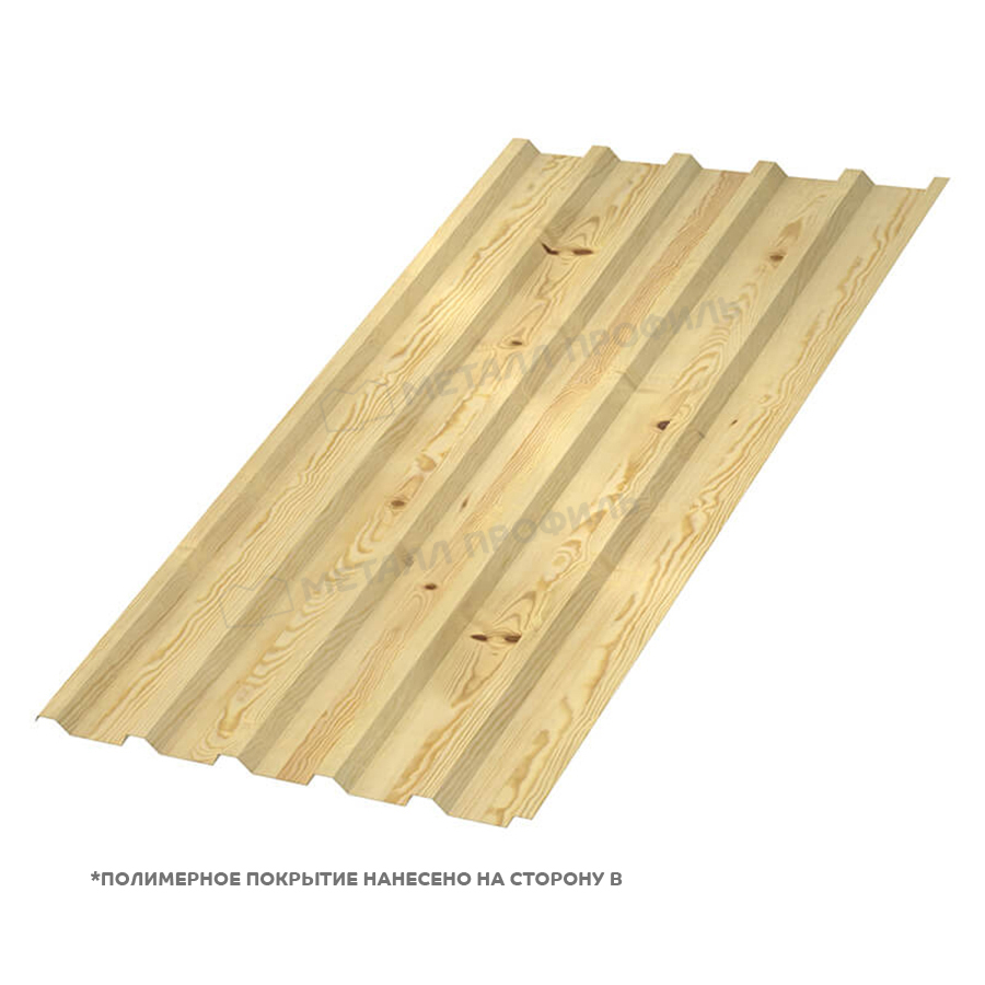 Профлист МЕТАЛЛ ПРОФИЛЬ МП-35x1035-B (ECOSTEEL-01-Сосна-0,5)